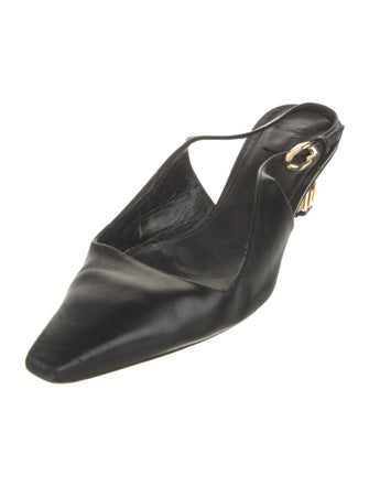 Givenchy Leather Colorblock Pattern Mules