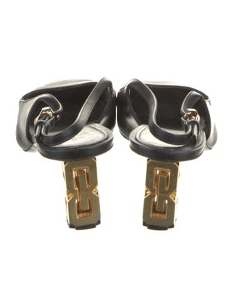 Givenchy Leather Colorblock Pattern Mules