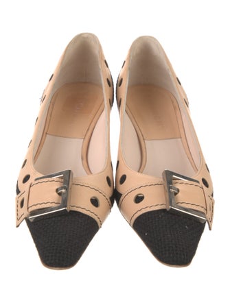 Givenchy Leather Colorblock Pattern Pumps