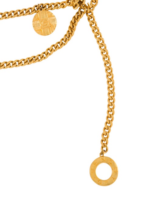 Givenchy Skinny Metal Chain-Link Belt