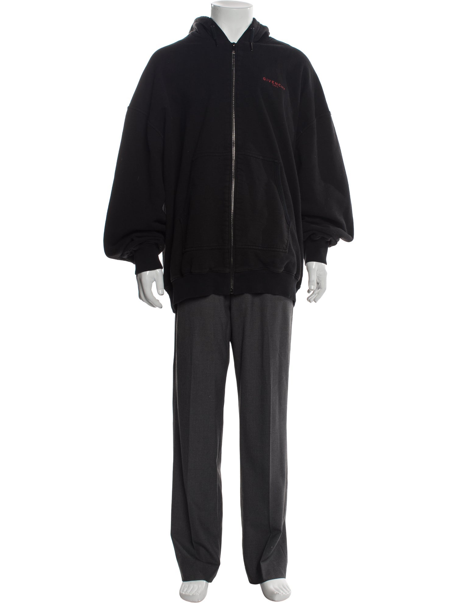 Givenchy Graphic Print Crew Neck Hoodie