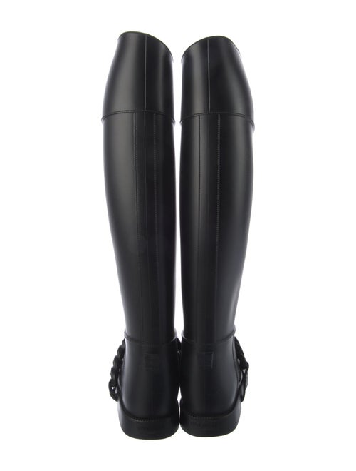Givenchy Rubber Chain-Link Accents Rain Boots