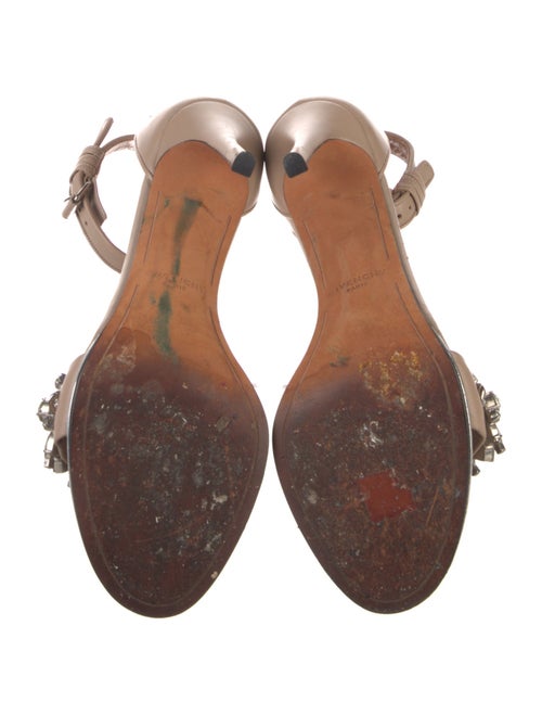 Givenchy Leather Crystal Embellishments Sandals