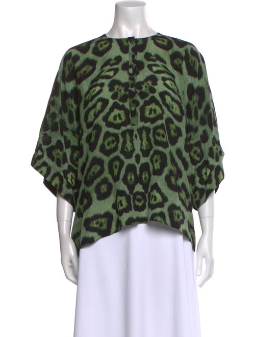 Givenchy Silk Animal Print Blouse