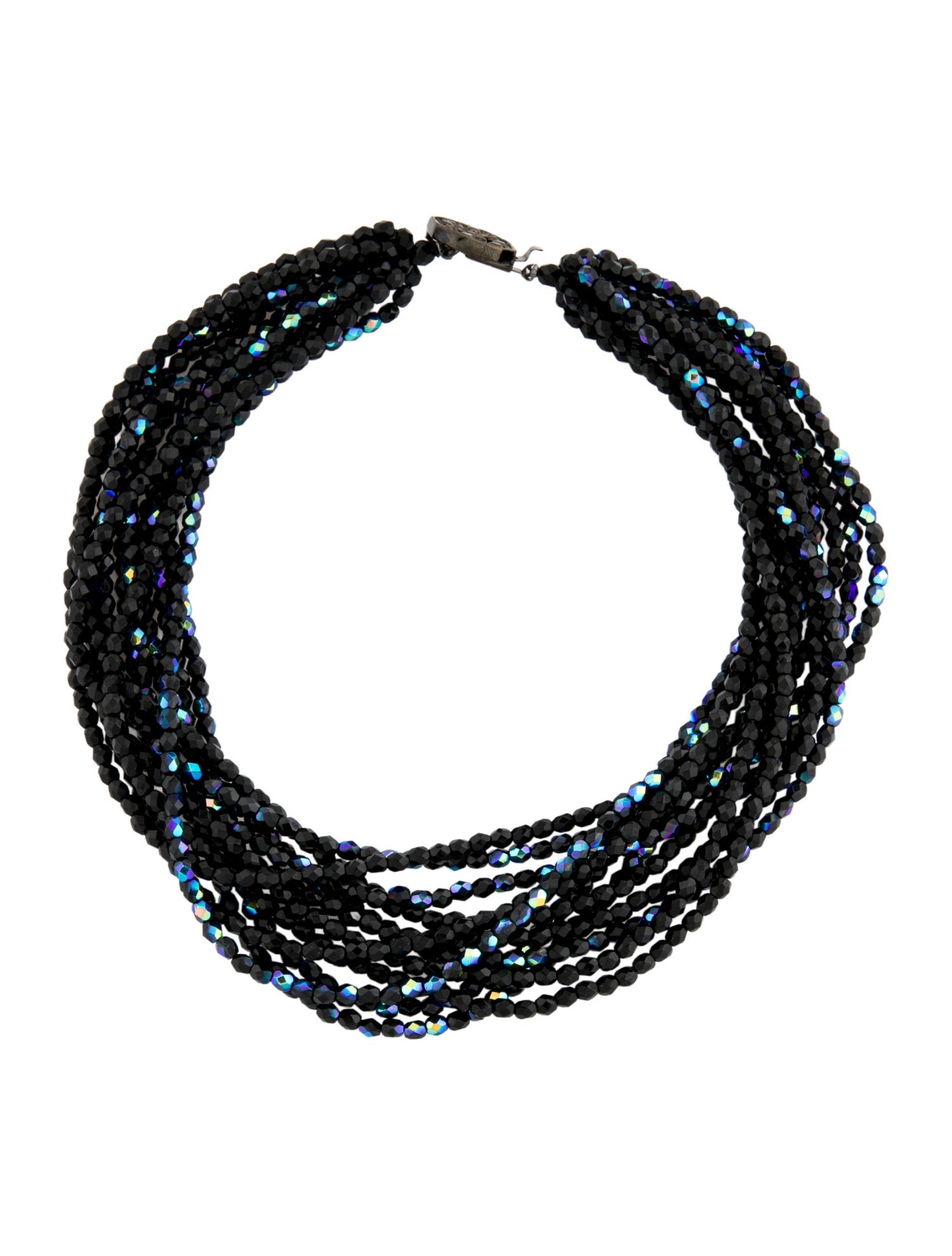 Givenchy Multistrand Bead Choker Necklace