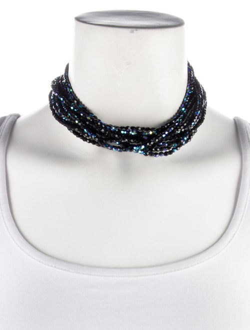 Givenchy Multistrand Bead Choker Necklace