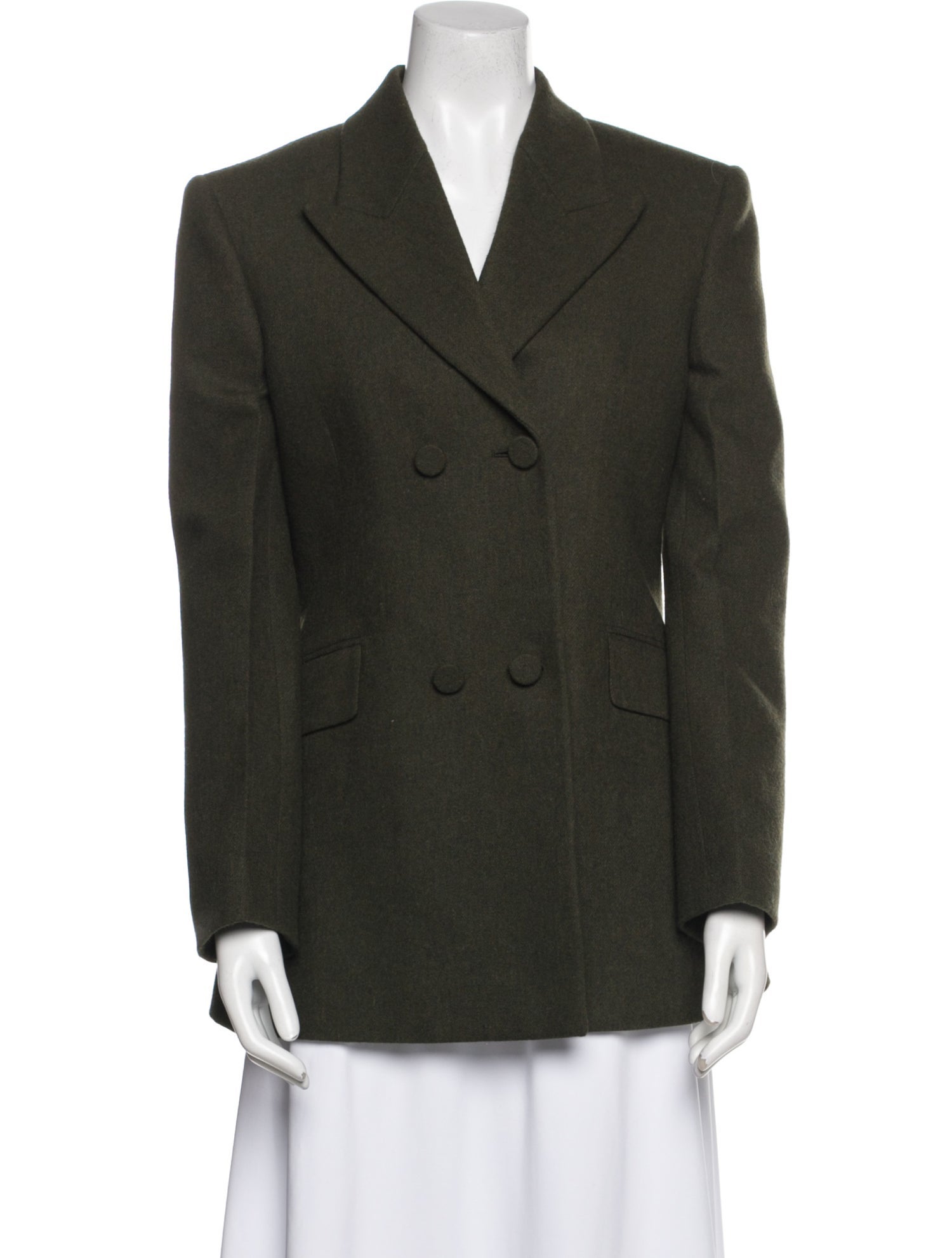 Givenchy Wool Plaid Print Blazer