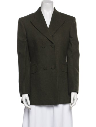 Givenchy Wool Plaid Print Blazer