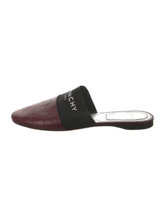 Givenchy Leather Printed Mules