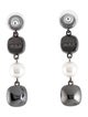 Givenchy Crystal & Faux Pearl Drop Earrings