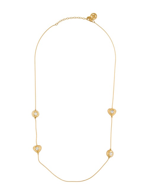Givenchy Faux Pearl & Crystal Station Necklace