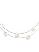 Givenchy Crystal Double Strand Wire Necklace