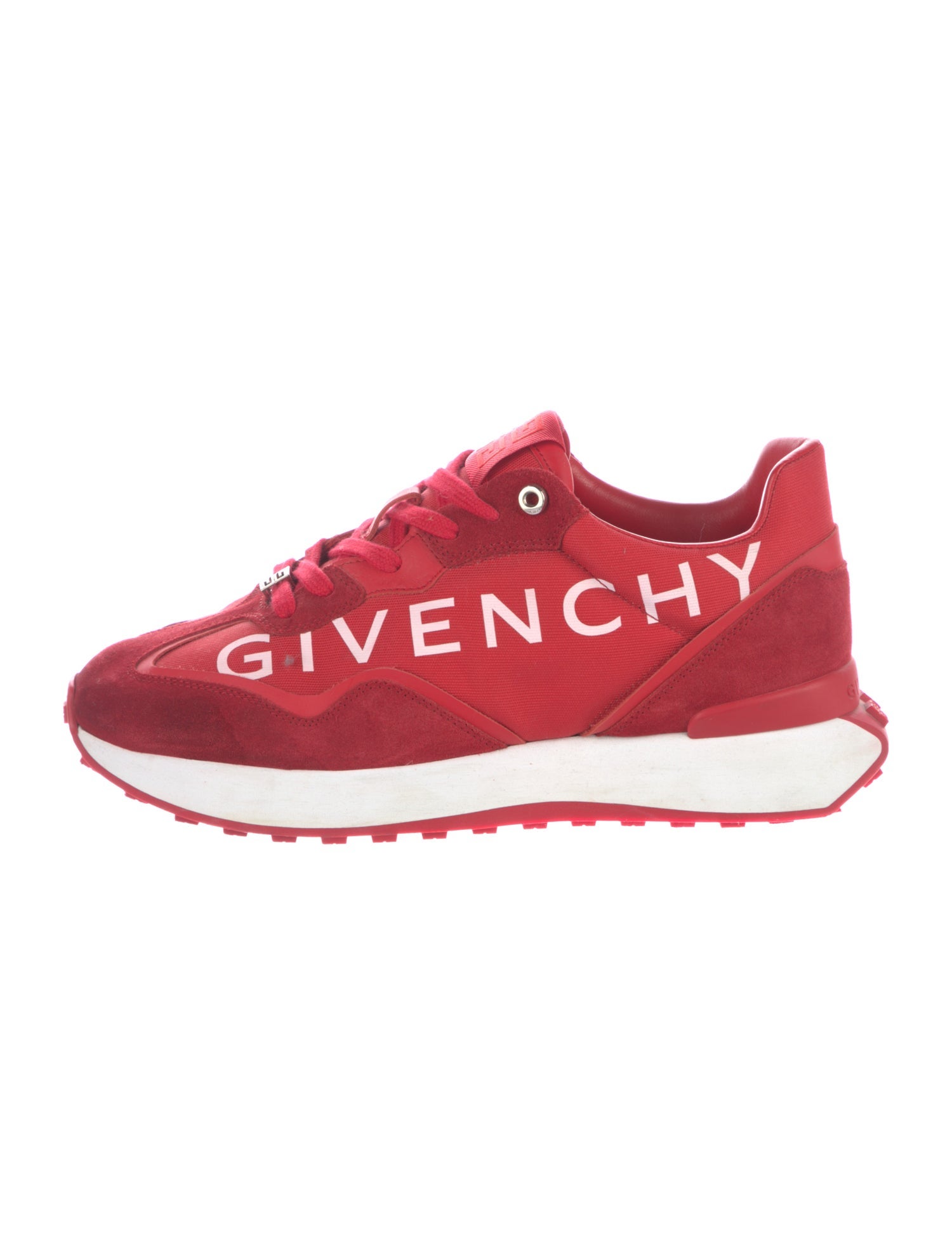 Givenchy Suede Printed Athletic Sneakers