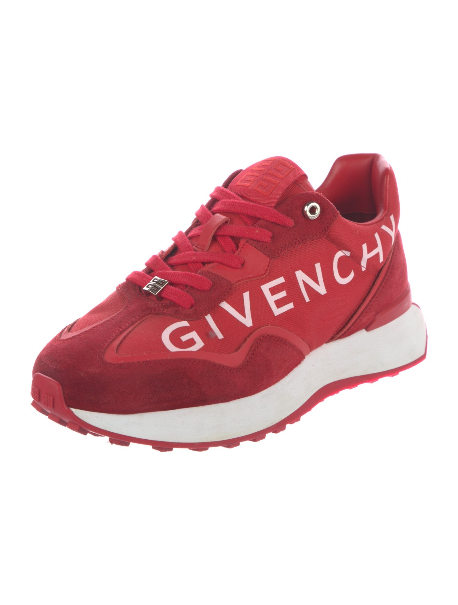 Givenchy Suede Printed Athletic Sneakers