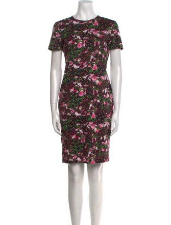 Givenchy Floral Print Knee-Length Dress