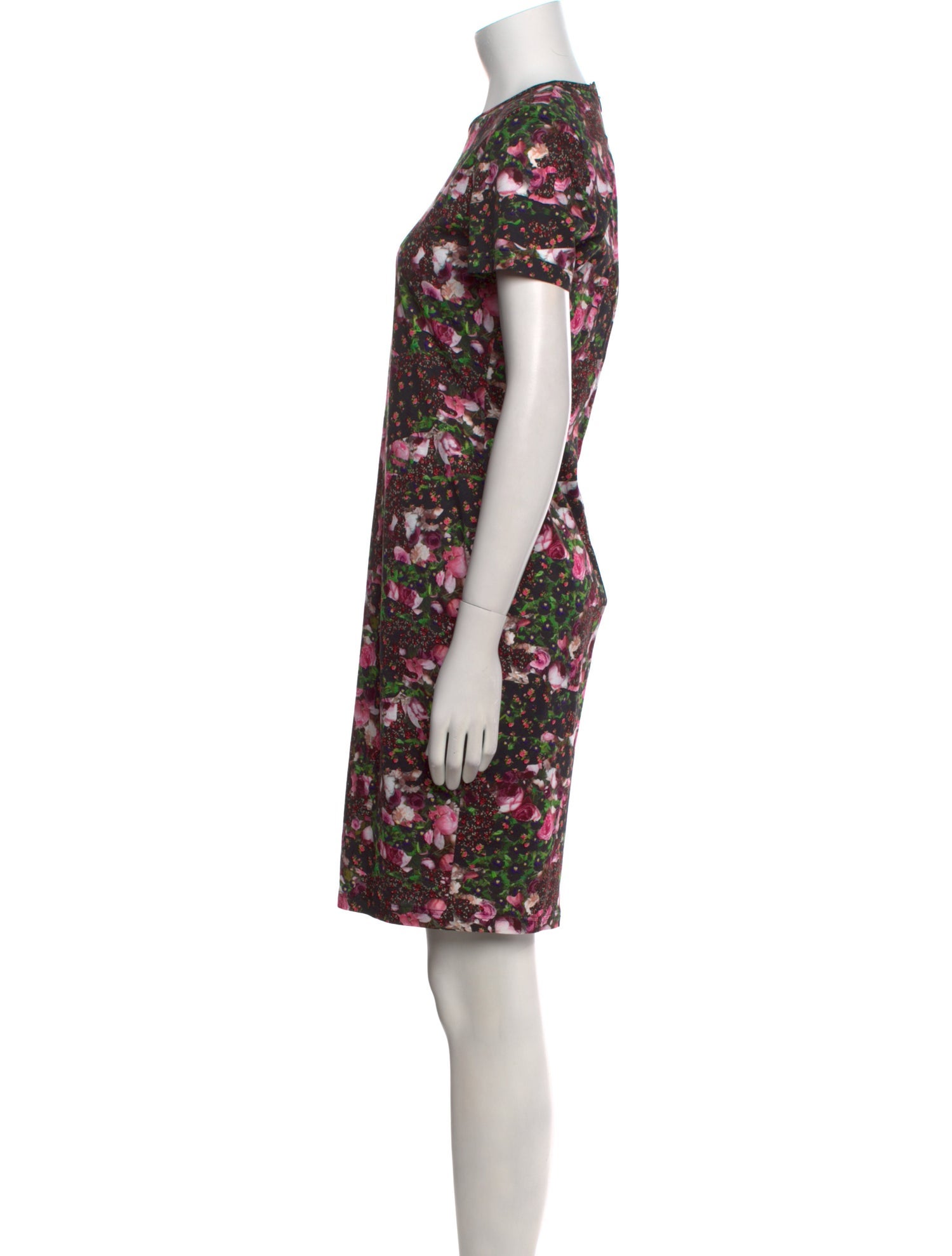 Givenchy Floral Print Knee-Length Dress
