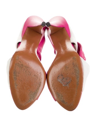 Givenchy Leather Colorblock Pattern Slides