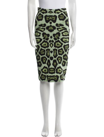 Givenchy Animal Print Knee-Length Skirt
