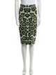 Givenchy Animal Print Knee-Length Skirt