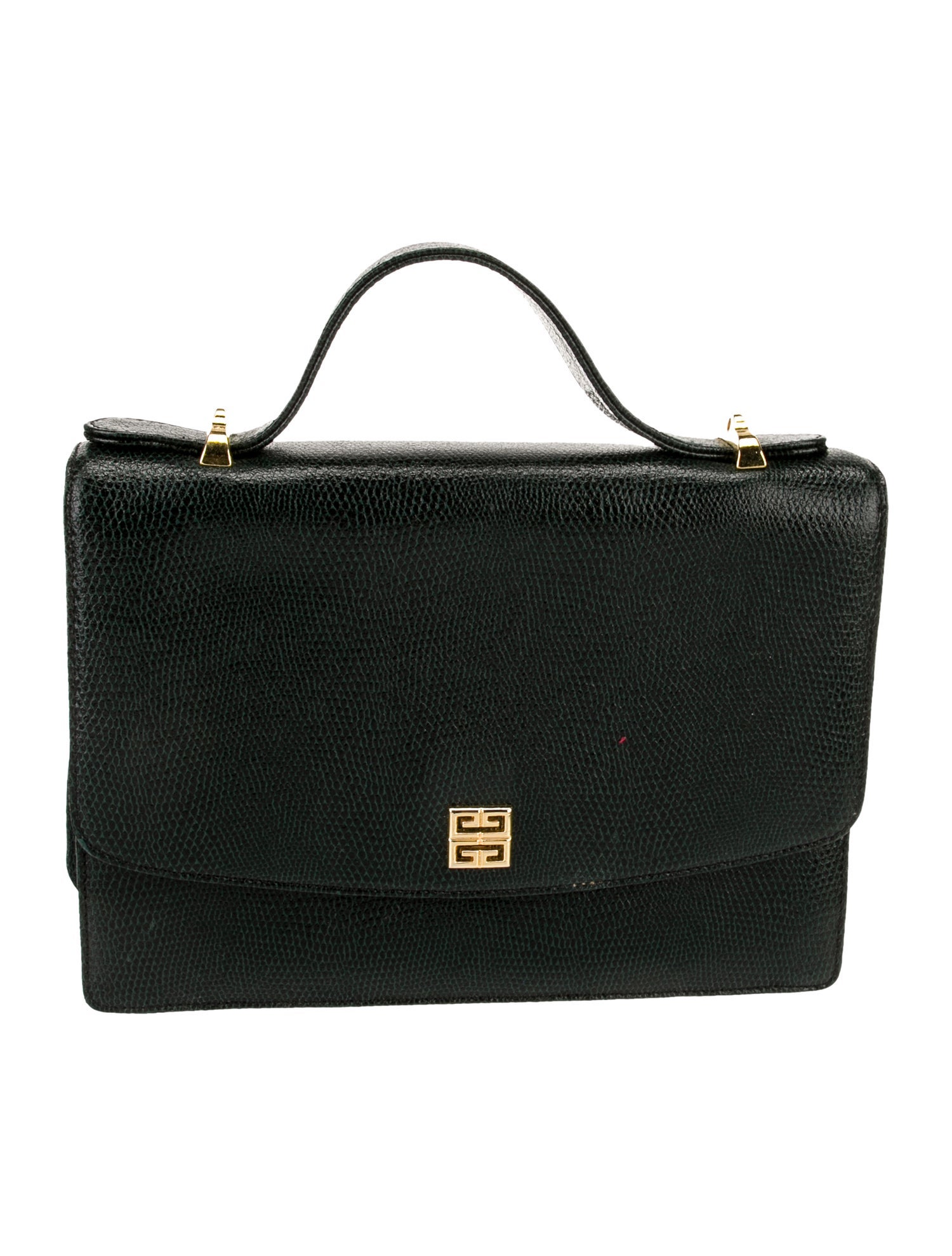 Givenchy Embossed Leather Top Handle Bag