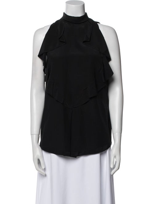 Givenchy Silk Mock Neck Blouse