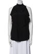 Givenchy Silk Mock Neck Blouse