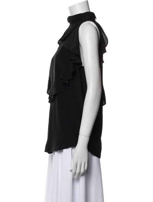 Givenchy Silk Mock Neck Blouse