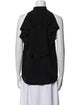 Givenchy Silk Mock Neck Blouse