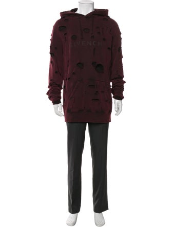 Givenchy Graphic Print Mock Neck Hoodie