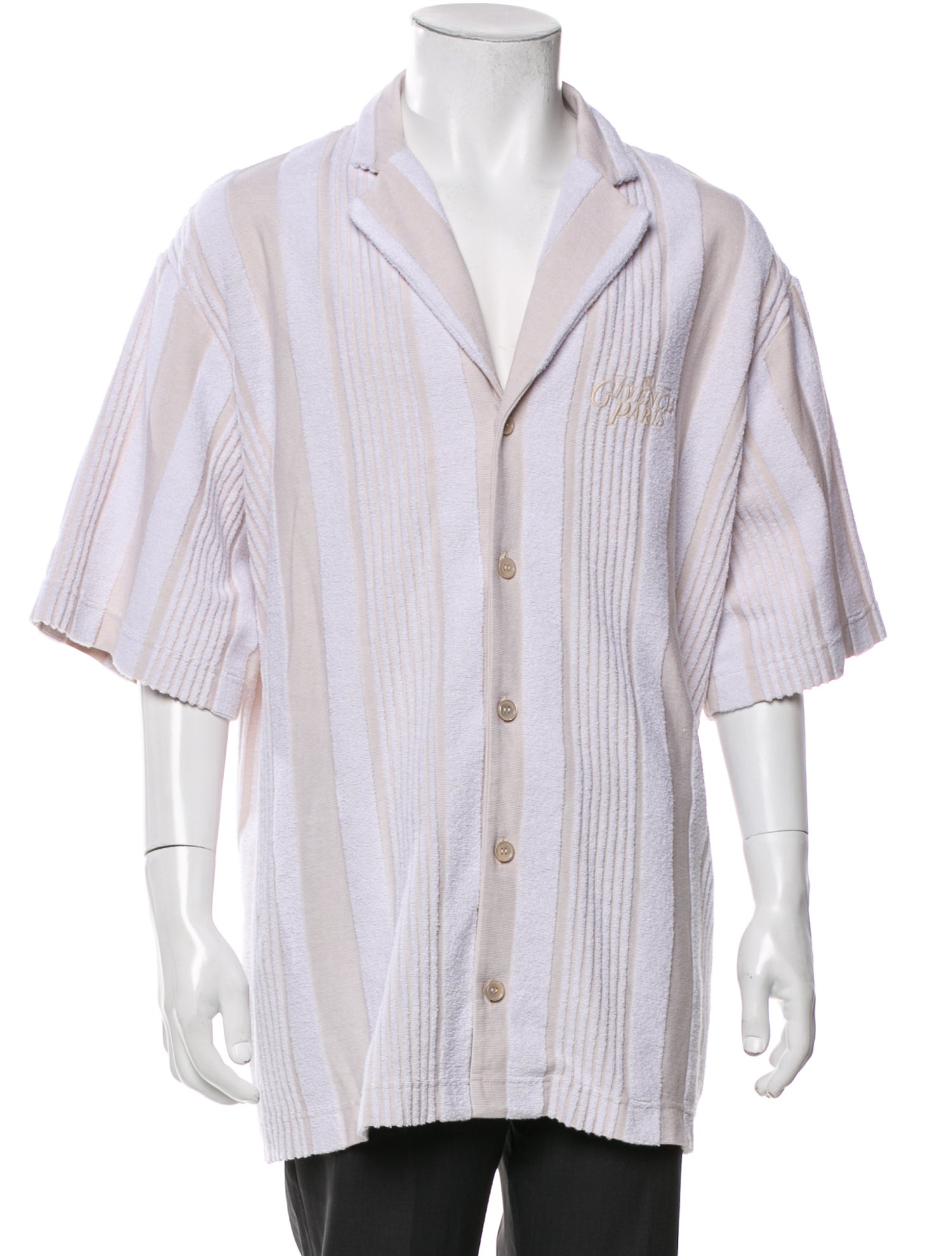 Givenchy Striped Short Sleeve Shirt