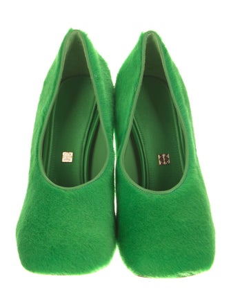 Givenchy Ponyhair Leather Trim Embellishment Pumps