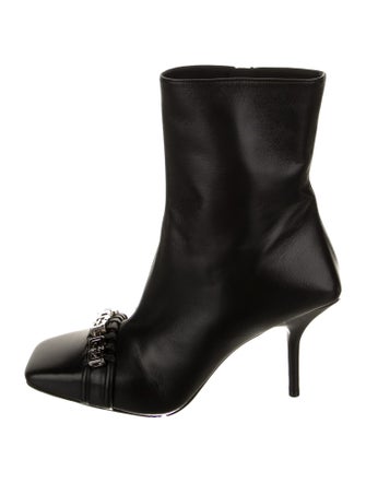 Givenchy Leather Chain-Link Accents Boots