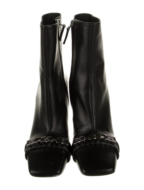 Givenchy Leather Chain-Link Accents Boots