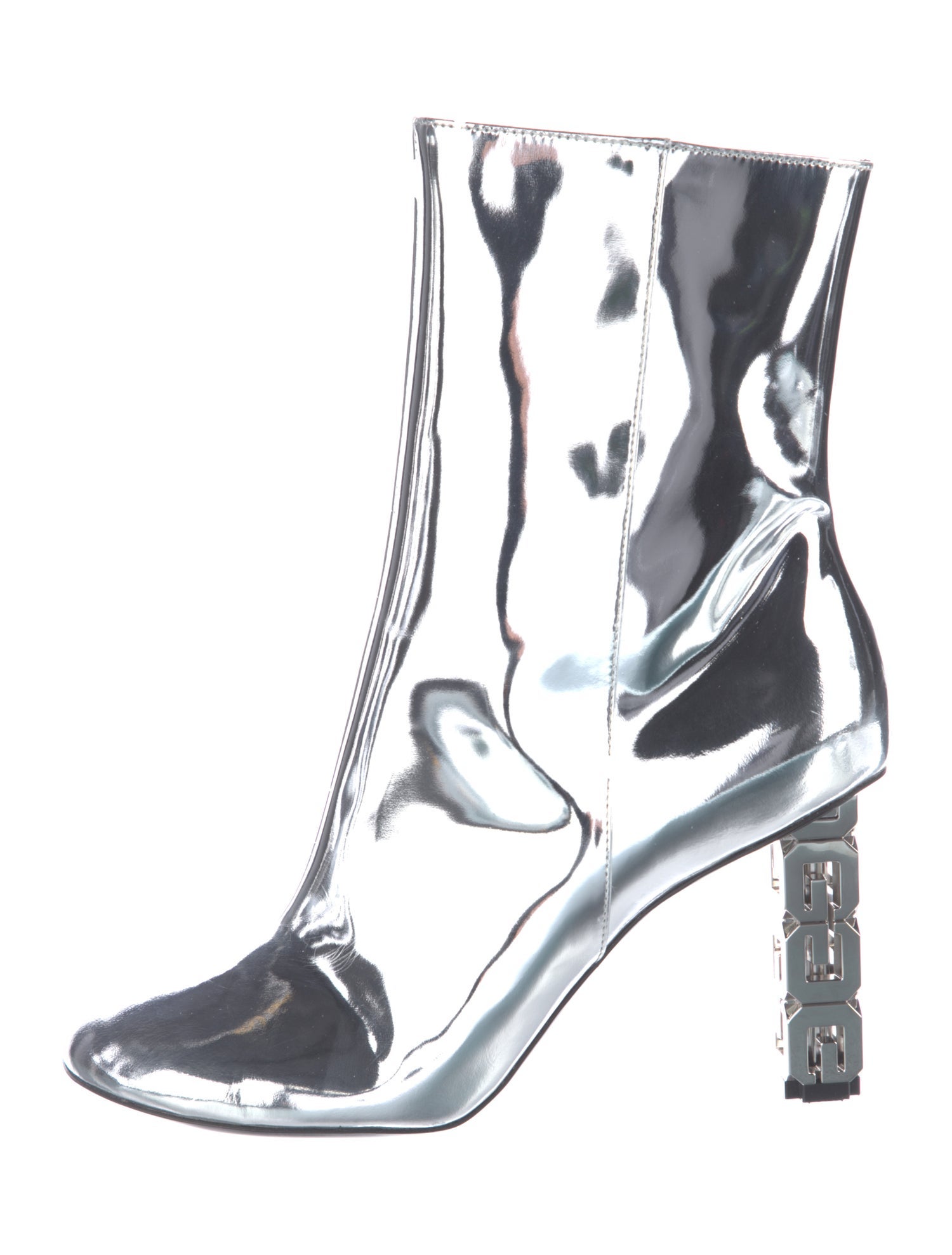 Givenchy Patent Leather Lace-Up Boots