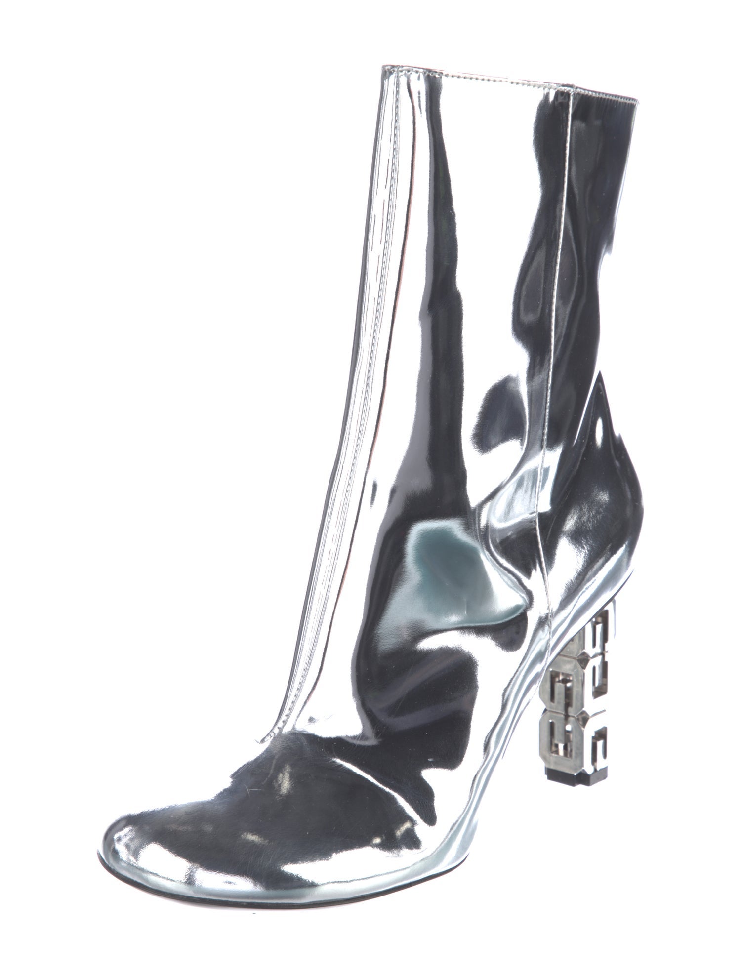 Givenchy Patent Leather Lace-Up Boots