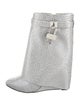 Givenchy Satin Crystal Embellishments Rain Boots