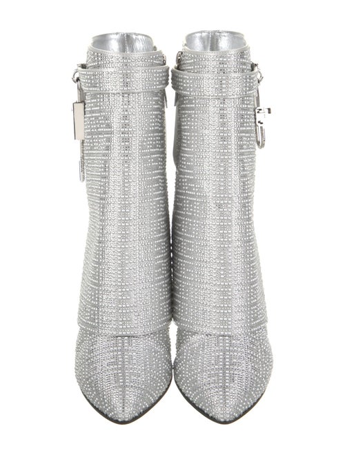 Givenchy Satin Crystal Embellishments Rain Boots