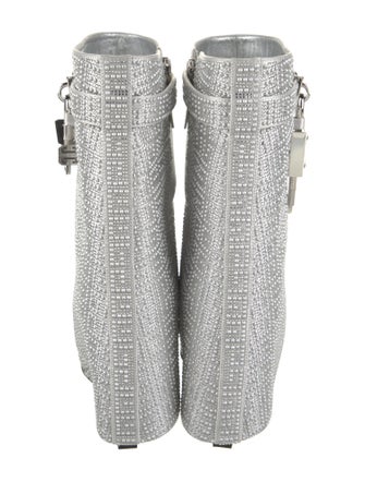 Givenchy Satin Crystal Embellishments Rain Boots