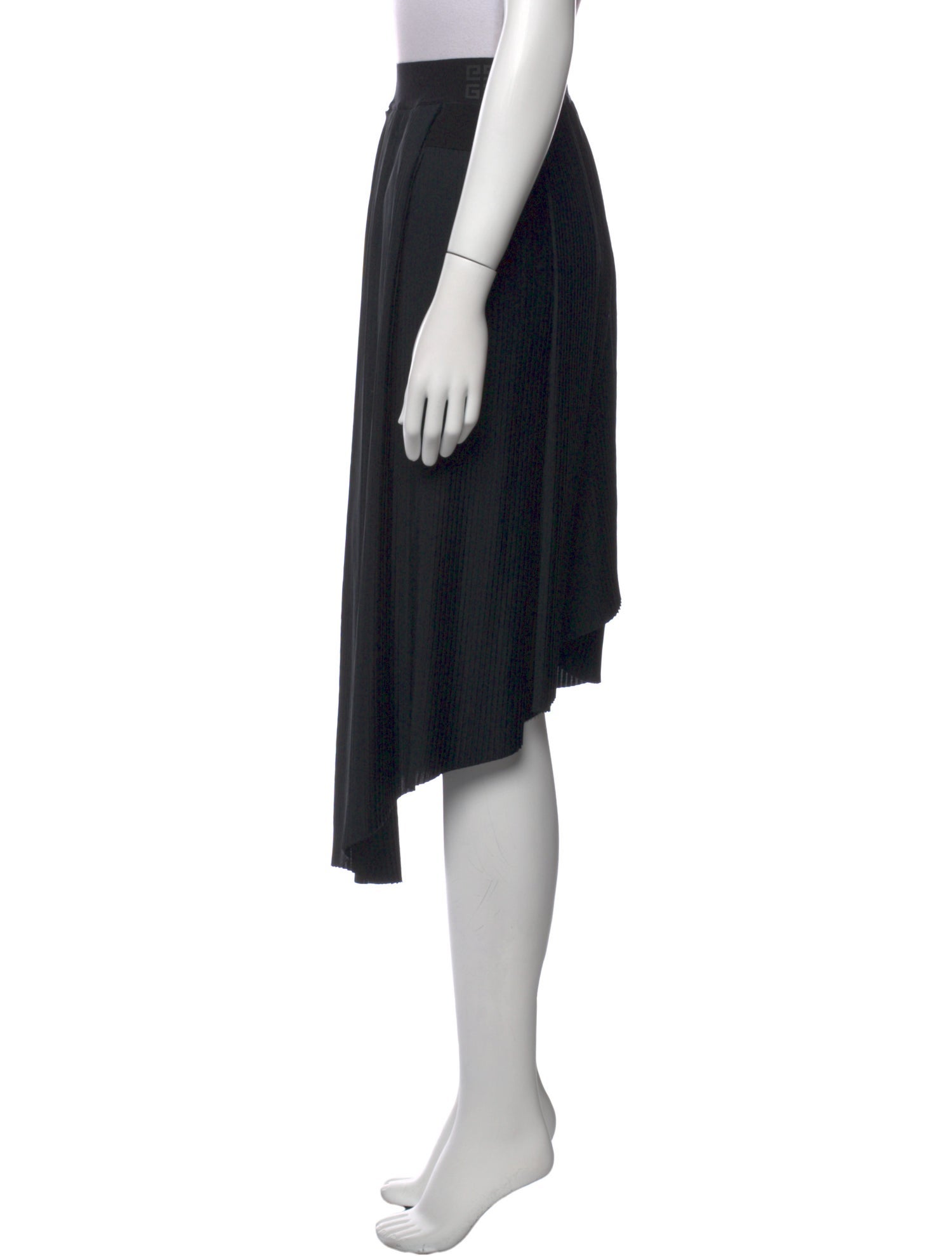 Givenchy Pleated Accents Midi Length Skirt