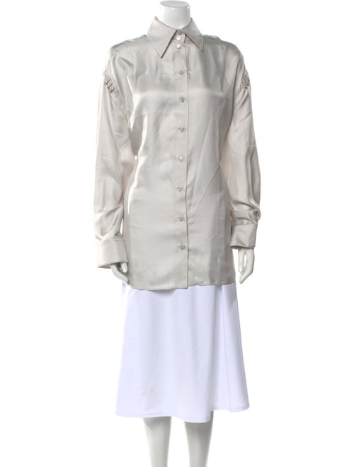 Givenchy Satin Long Sleeve Tunic