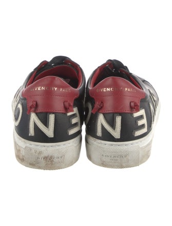 Givenchy Leather Graphic Print Sneakers