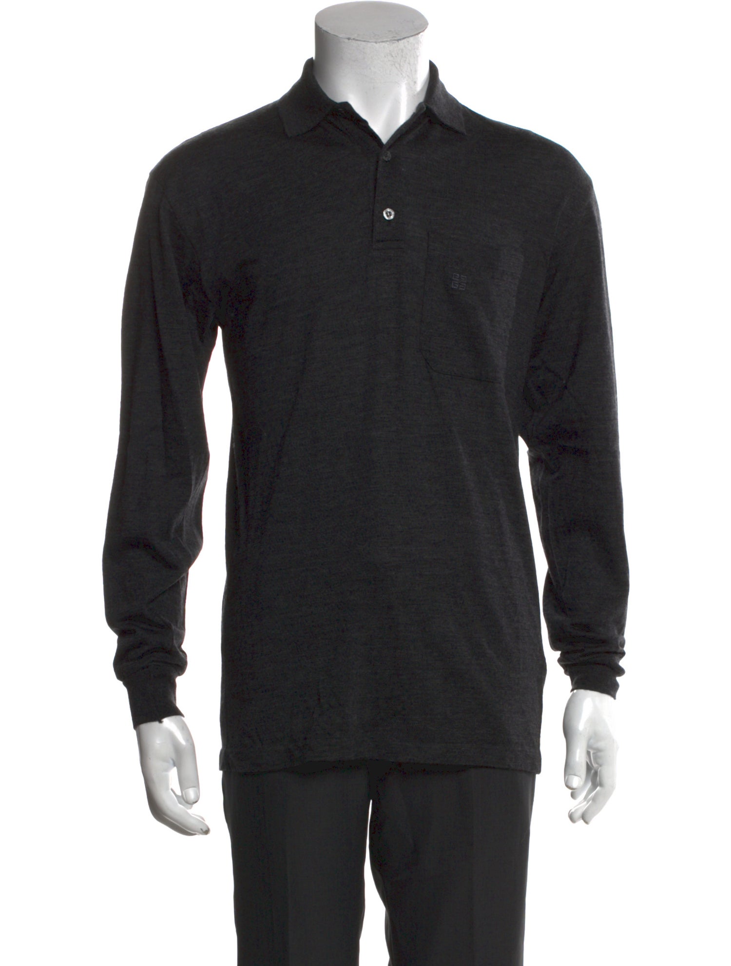 Givenchy Wool V-Neck Polo Shirt