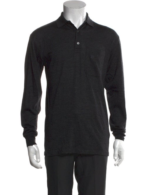 Givenchy Wool V-Neck Polo Shirt