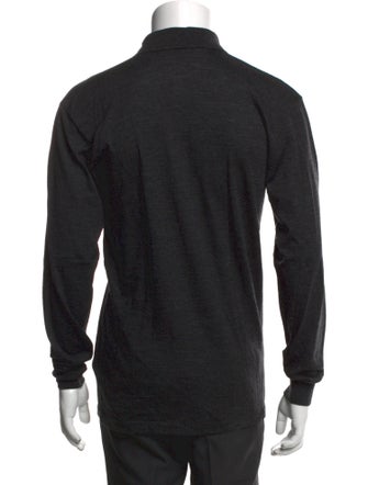 Givenchy Wool V-Neck Polo Shirt