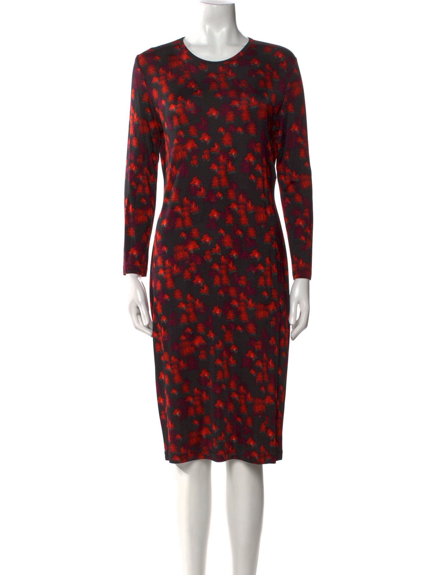 Givenchy Floral Print Knee-Length Dress