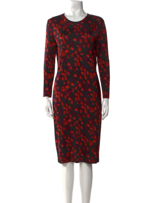 Givenchy Floral Print Knee-Length Dress