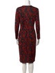 Givenchy Floral Print Knee-Length Dress