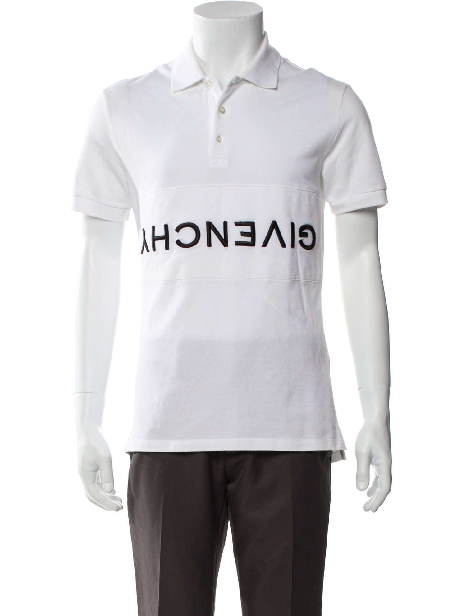 Givenchy Graphic Print Collar Polo Shirt