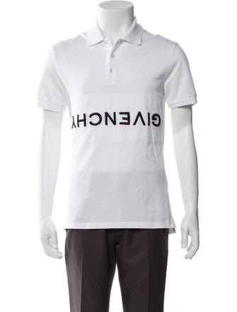 Givenchy Graphic Print Collar Polo Shirt