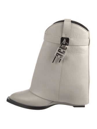 Givenchy Leather Lasercut Accents Combat Boots